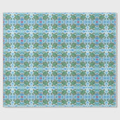 Waterverf Schildpadden Ocean Blue Cadeaupapier (Vlak)