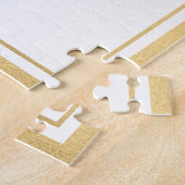 Waterverf Schnauzer Puppy met Gold Lijst Legpuzzel (Zijkant)