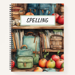  WATERVERF SCHOOL RUGZAKKEN & APPELS NOTITIEBOEK