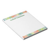 Waterverf schooladviseur noteringsadvertentie notitieblok (Schuin)