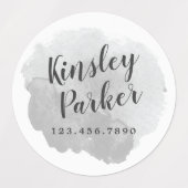 Waterverf Schrift Naam Waterdicht Labels (Design 1)