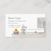 Waterverf Schrijftrouwerij voor leerlingwezen Visitekaartje (Voorkant)