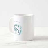 Waterverf Scorpio Astrology Zodiac | Monogram Koffiemok (Voorkant links)
