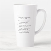 Waterverf Scorpio Astrology Zodiac | Monogram Latte Mok (Rechts)