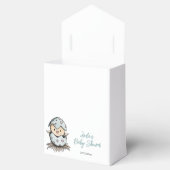 Waterverf Script Bird Genderneutraal Baby shower Bedankdoosjes (Geopend)