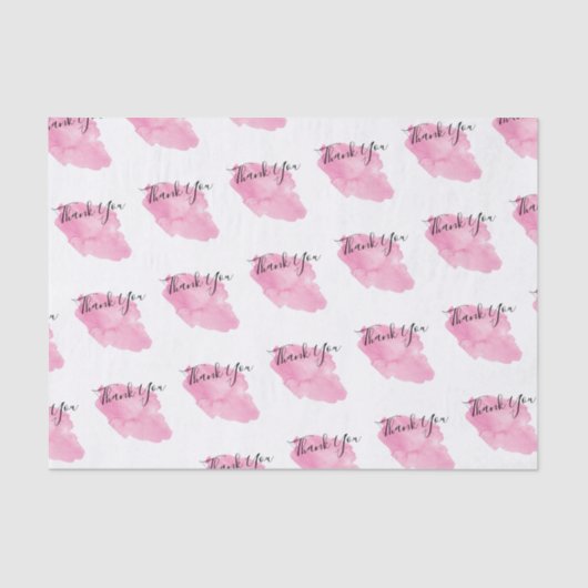 Waterverf Script Business - Hartelijk dank - Patro Tissuepapier (Voorkant)