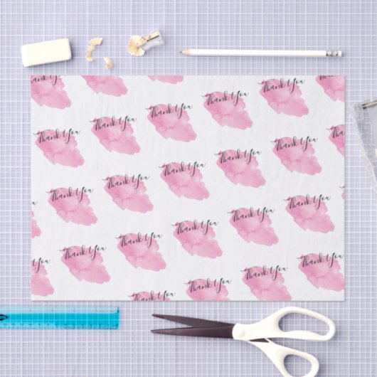 Waterverf Script Business - Hartelijk dank - Patro Tissuepapier (Craft)