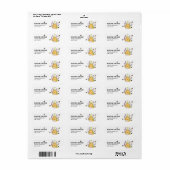Waterverf Script Imker Honing Imker Etiket (Full Sheet)