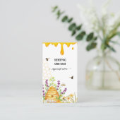 Waterverf Script Imker Honing Imker Visitekaartje (Staand voorkant)