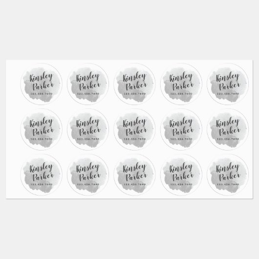 Waterverf Script Name Waterproof Labels (Vel)
