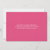 Waterverf Script Pink Save The Date (Achterkant)