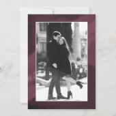 Waterverf Script Red Wedding Sla de datum op Kaart (Achterkant)