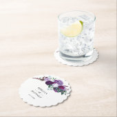 Waterverf Script Trouwgunst Floral Kartonnen Onderzetters (Insitu)