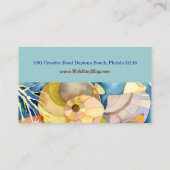Waterverf Sea Shells Designer Visitekaartje (Achterkant)