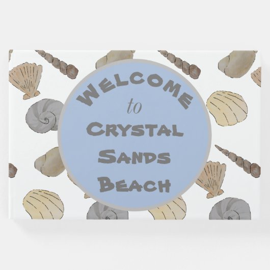 Waterverf Sea Shells Welkom Gastenboek (Voorkant)