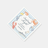 Waterverf Seafood Night Verjaardagsfeest Servet (Hoek)
