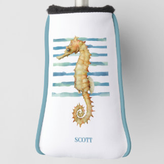 Waterverf Seahorse, Aangepast Golfheadcover
