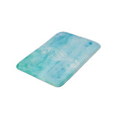Waterverf Seahorse Bath taprug Badmat (Gekanteld)