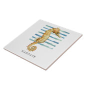 Waterverf Seahorse Beach Coastal MARGATE Tegeltje (Zijkant)