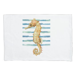 WATERVERF SEAHORSE, BEACH, KUSSENSLOOP
