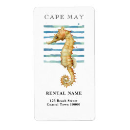 WATERVERF SEAHORSE, BEACH TOWN, CAPE KAN ADRES ETIKET