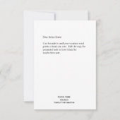 WATERVERF SEAHORSE, BEACH TOWN, CAPE KAN BEDANKKAART (Achterkant)