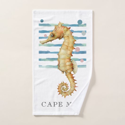 WATERVERF SEAHORSE, BEACH TOWN, CAPE KAN HANDDOEK (Handdoek)