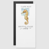 WATERVERF SEAHORSE, BEACH TOWN, CAPE KAN OPMERKING (Voorkant / Achterkant)