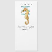 WATERVERF SEAHORSE, BEACH TOWN, CAPE KAN OPMERKING (Voorkant)