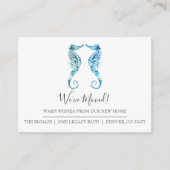 Waterverf Seahorse Kleine Bewegende Aankondiging K (Voorkant)