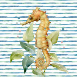 Waterverf SEAHORSE - Kust, Strand Nautisch Tegeltje<br><div class="desc">Love Beach House decor? Dit schattige zeepaardje is stijlvol en chique. Vind huisproducten die overeenkomen of mengen met dezelfde stijl maar een ander sealife.</div>