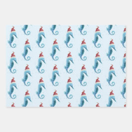 Waterverf Seahorse Nautical Inpakpapier Vel