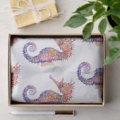 Waterverf Seahorse Pattern Decoupage Tissuepapier (Geschenk)