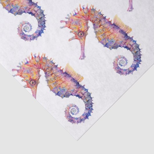 Waterverf Seahorse Pattern Decoupage Tissuepapier (Detail)