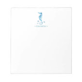 Waterverf Seahorse Personalized Stationery Notitieblok (Voorkant)