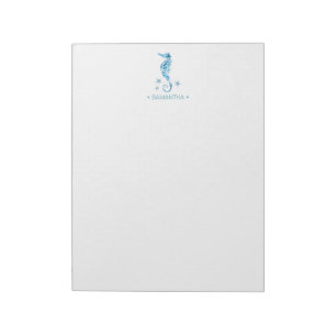 Waterverf Seahorse Personalized Stationery Notitieblok
