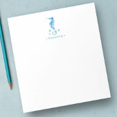 Waterverf Seahorse Personalized Stationery Notitieblok