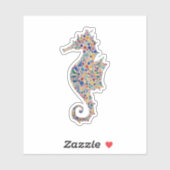 Waterverf Seahorse Sticker (Vel)