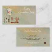 Waterverf Seamstress Visitekaartje (Voorkant / Achterkant)