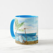Waterverf Seascape Mok (Voorkant links)