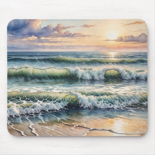 Waterverf Seascape Muismat (Voorkant)