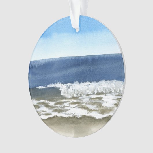 Waterverf Seascape Ornament (voorkant)