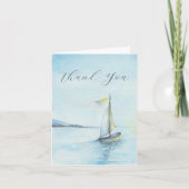 Waterverf Seascape Sympathie Bedankt Opmerking Kaa (Voorkant)