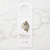 Waterverf Seashell Beach House Flessenhanger (Voorkant)