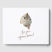 Waterverf Seashell Beach House Gastenboek (Achterkant)