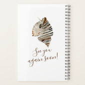 Waterverf Seashell Beach House Notitieboek (Achterkant)