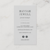 Waterverf Seashell Hospitality Visitekaartje (Achterkant)