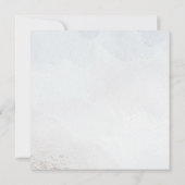 Waterverf Seashell koraal onder het Zee bruiloft Kaart (Achterkant)