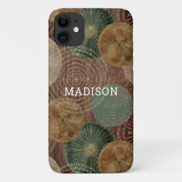 Waterverf Seashell Nautical Wooden gepersonaliseer Case-Mate iPhone Case