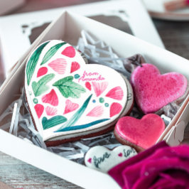 Waterverf Seashell Roze Hart Sticker